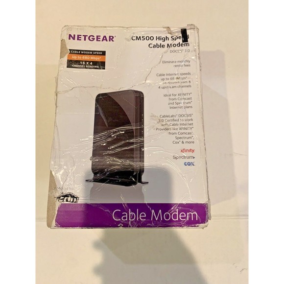 NETGEAR CM500 Hi Speed Cable Modem 680 Mbps. w/ DOCSIS 3.0 (SEE PHOTOS) - Picture 4 of 11